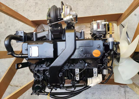 74.5kw Dizel Motor Komplesi 4TNV106T Ekskavatör İçin Metal Malzeme Su Soğutma
