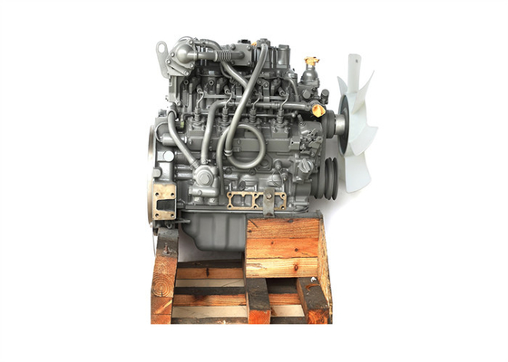 43KW ISUZU 4LE2 Motor, Ekskavatör SK75-8 için 4 Silindirli Dizel Motor Çelik Malzemesi
